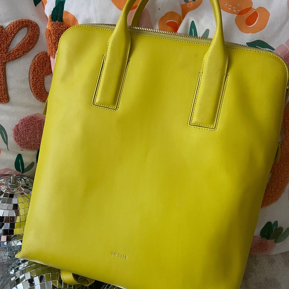 Sarah white backpack